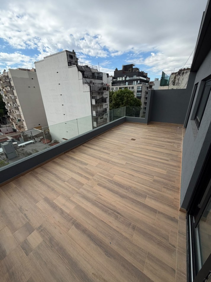 Venta 3 Ambientes a estrenar de Categoria | 6° Piso al Frente | Terraza Privada de 26 m² | Villa del Parque